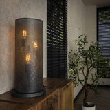 Lampe de table Knox 3 lumières maille noire 