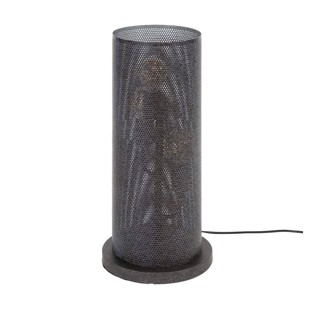 Lampe de table Knox 3 lumières maille noire 