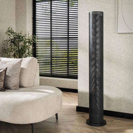 Lampadaire Knox 5 lumières maille noire 