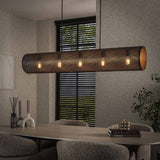 Suspension Knox 5 lumières maille noire 