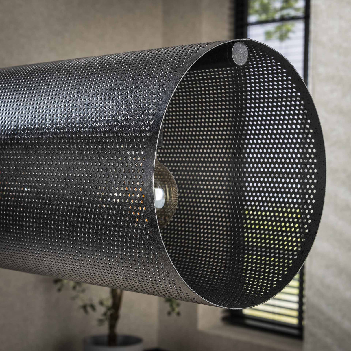 Suspension Knox 7 lumières XL maille noire 
