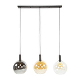 Suspension Nero Trio 3 lumières Métal Noir 115 cm 