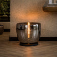 Lampadaires - Lampadaire Dain UP XXL Verre couleur chrome - Dimehouse