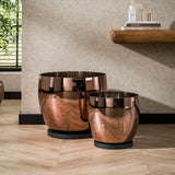 Lampadaire Dain UP XXL Verre couleur cuivre 