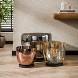 Lampadaire Dain UP XXL Verre couleur cuivre 