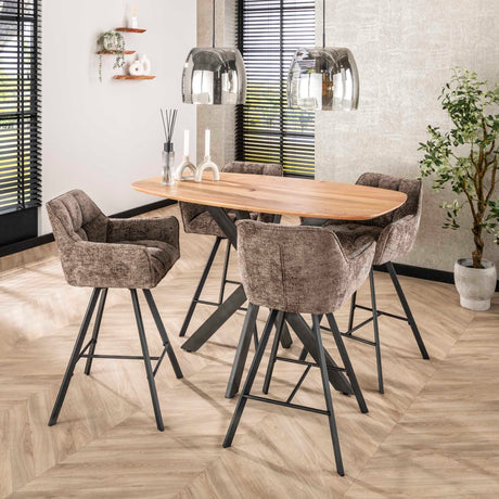 Lampe suspendue Dain 1 lumière en verre chromé