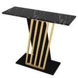 Table de coiffure Grauity Black Gol Mélamine 90x76.8x29,6 cm