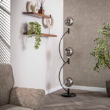 Lampadaire Niro 3 lumières noir 