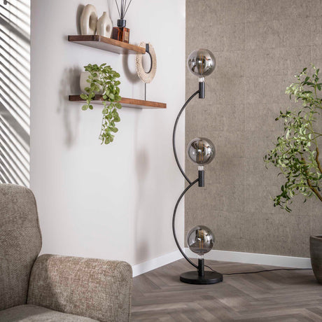 Lampadaire Niro 3 lumières noir 