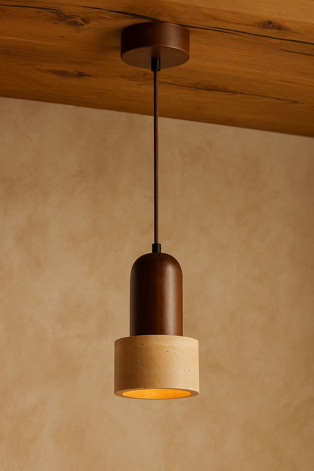 Loer - Casquette Travertin Noyer Beige Noyer