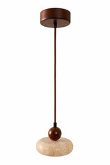Rond - Noyer Beige Noyer Travertin Cap