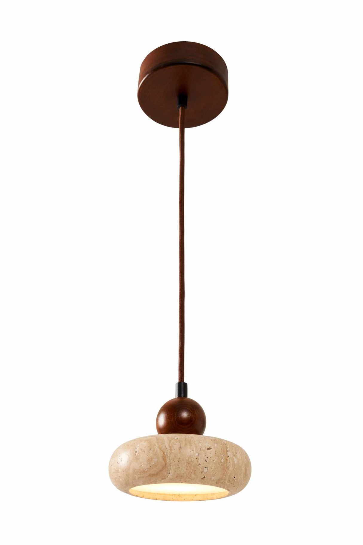 Rond - Noyer Beige Noyer Travertin Cap