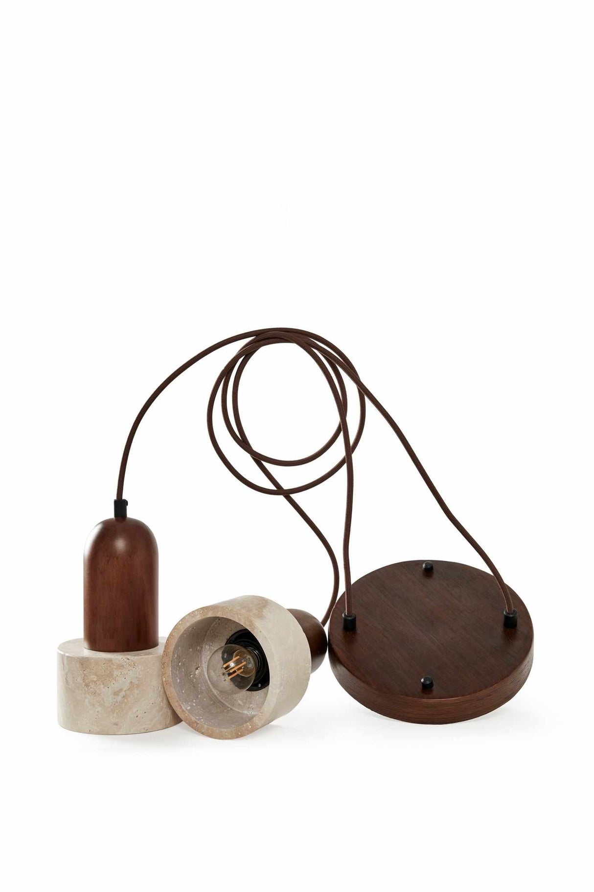 Loer B - Bouchon en Travertin Noyer Beige Noyer