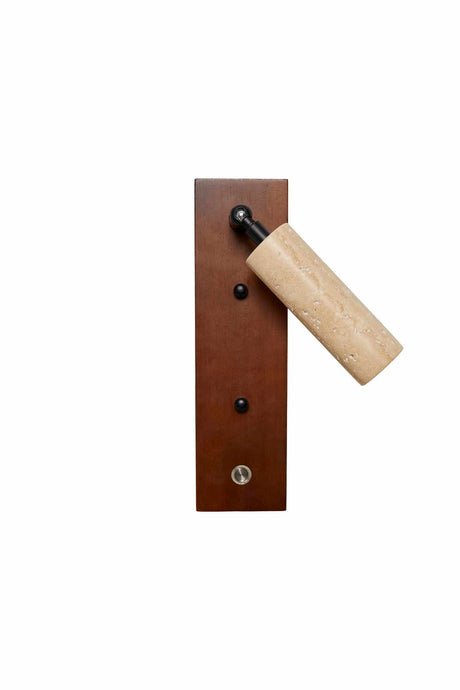 Petit - Bouchon en travertin noyer beige noyer