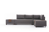 Canapé d'angle avec fonction couchage Right Fly Brown