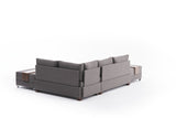 Canapé d'angle avec fonction couchage Right Fly Brown