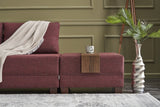 Canapé d'angle avec fonction couchage Left Fly Claret Red