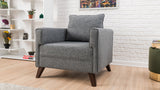 Fauteuil Bella Gris