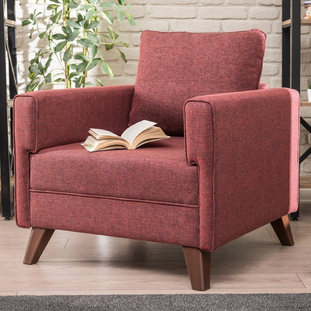 Fauteuil Bella Claret Rouge