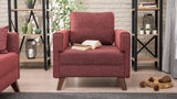 Fauteuil Bella Claret Rouge