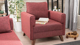 Fauteuil Bella Claret Rouge