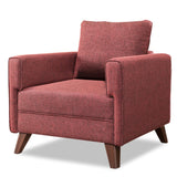 Fauteuil Bella Claret Rouge