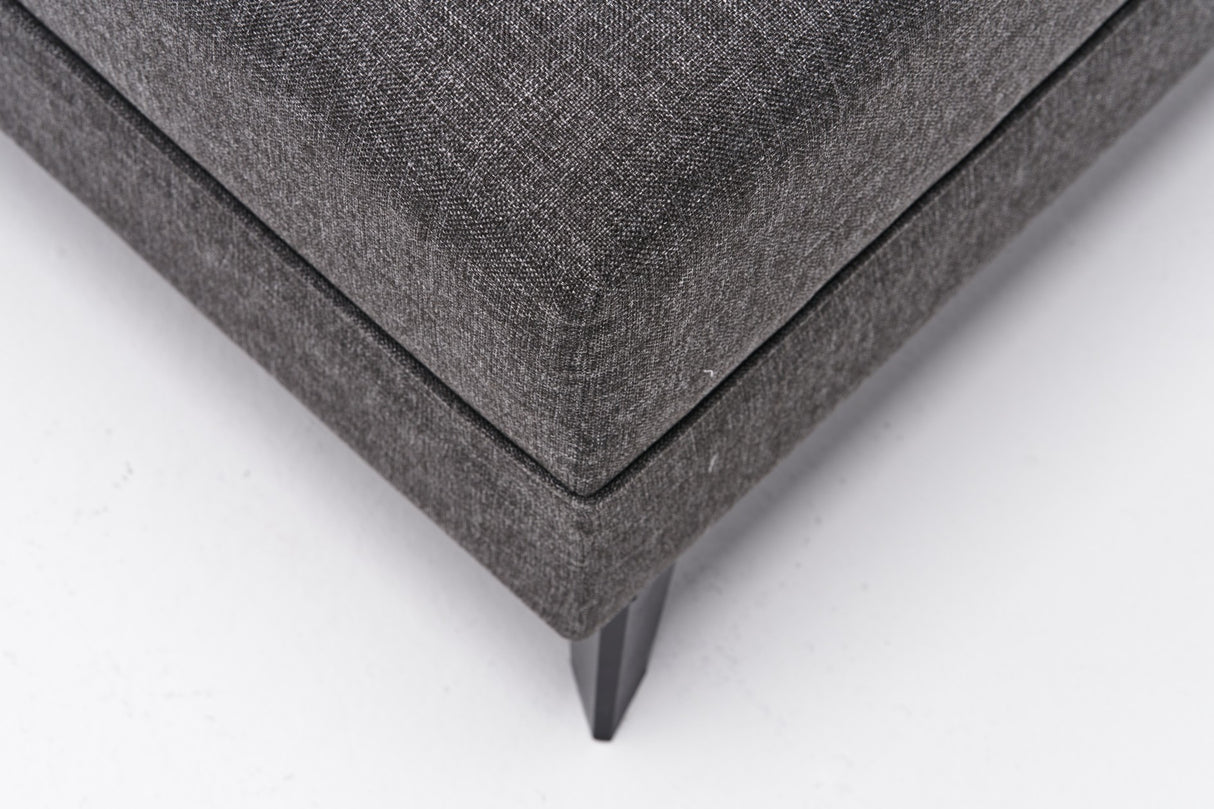 Canapé d'angle avec fonction couchage Eris Anthracite