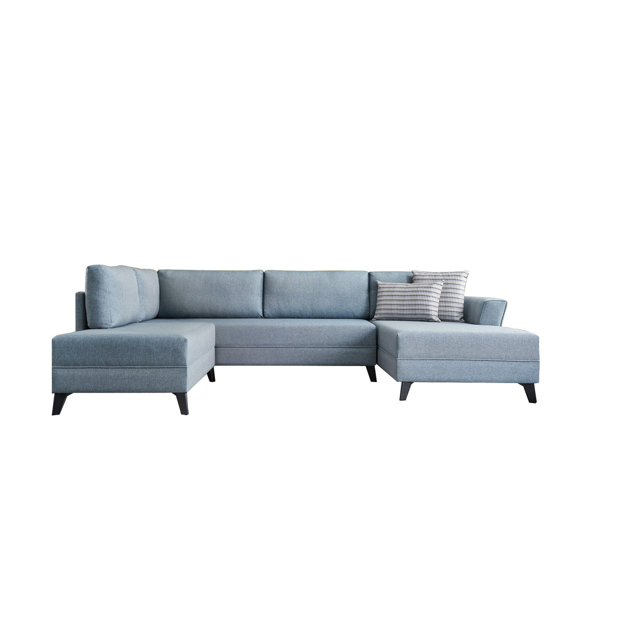 Canapé d'angle avec fonction couchage Eris Blue