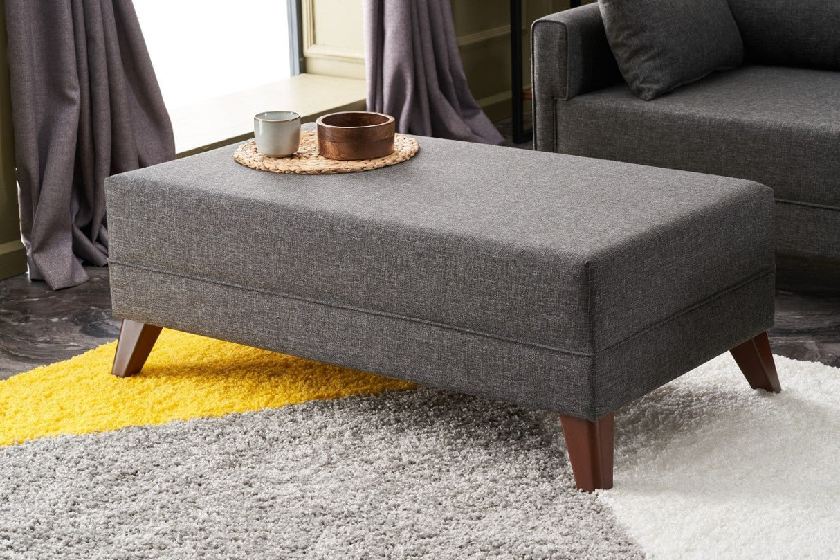 Canapé d'angle avec fonction couchage Droite Bella Anthracite