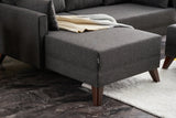 Canapé d'angle avec fonction couchage Gauche Bella Anthracite