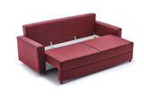 Canapé convertible 3 places Ece Rouge Claret