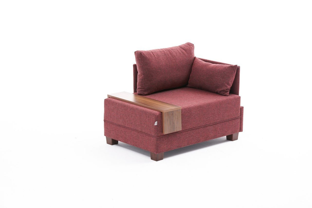 Fauteuil Droit Fly Rouge Claret