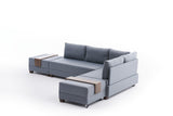 Canapé d'angle avec fonction couchage Right Fly Blue