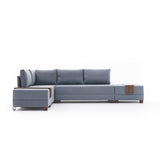 Canapé d'angle avec fonction couchage Left Fly Blue