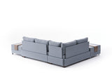 Canapé d'angle avec fonction couchage Left Fly Blue