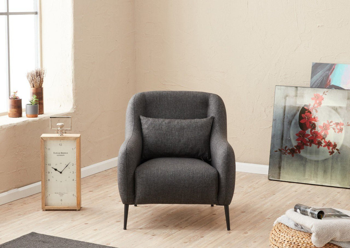 Fauteuil Vénus Anthracite