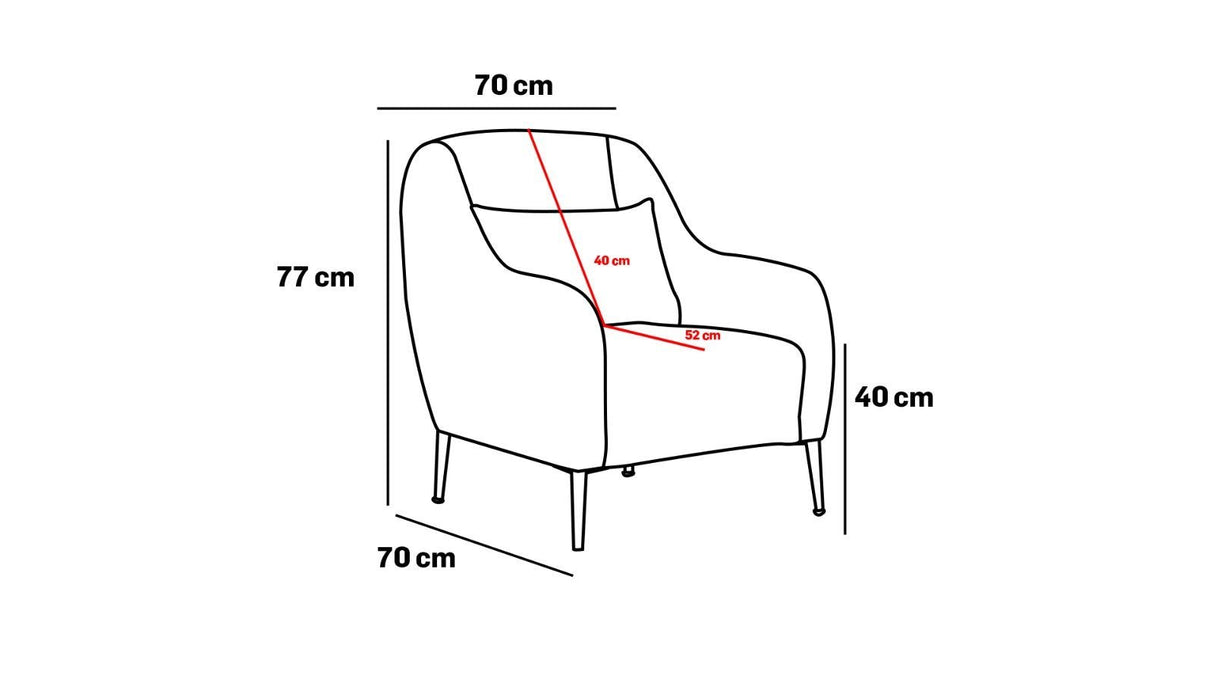 Fauteuil Venus Gris