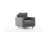 Fauteuil Eva Gris