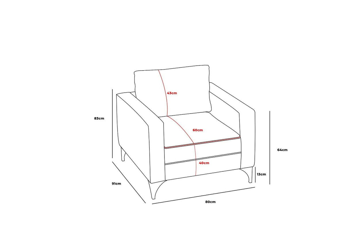 Fauteuil Berlin Crème Doré