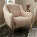 Fauteuil Simena Beige Or