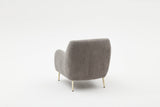 Fauteuil Simena Gris Or