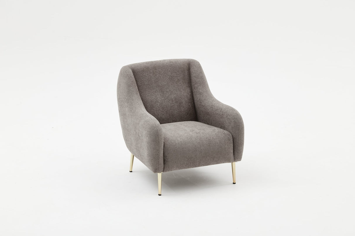 Fauteuil Simena Gris Or