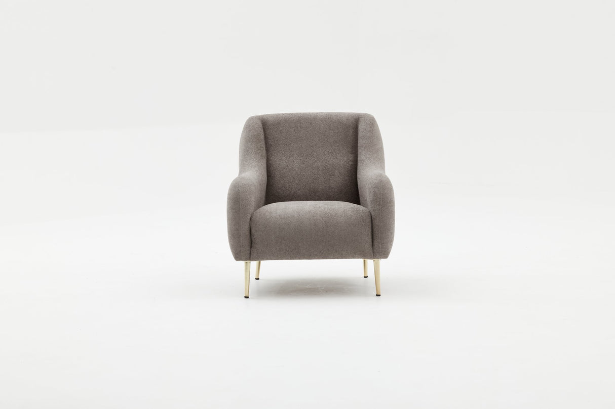 Fauteuil Simena Gris Or