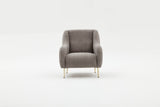 Fauteuil Simena Gris Or