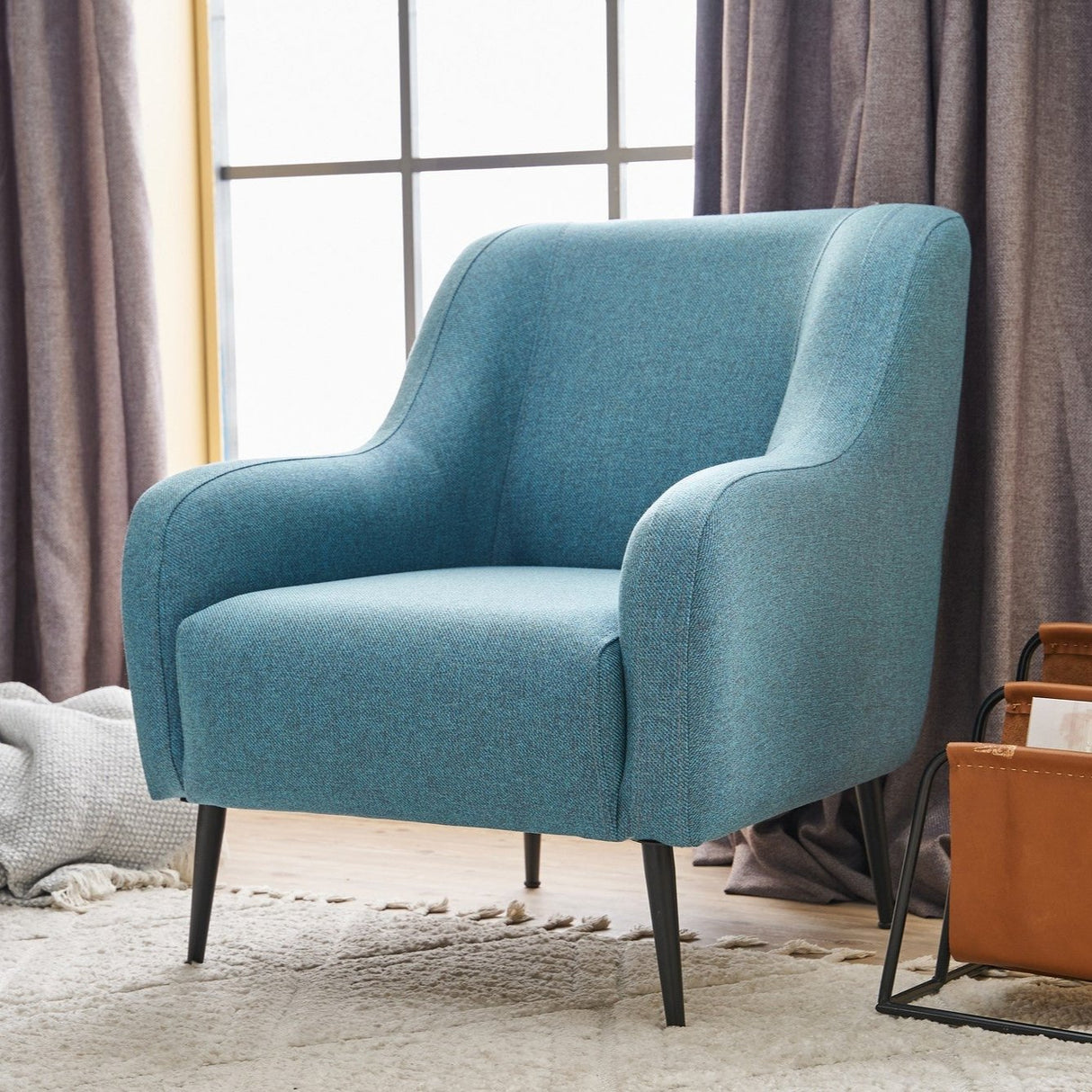 Revos de fauteuil turquoise