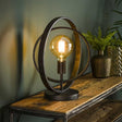 Lampe de table Otan DH Intérieur Charbon LxlxH 48x46x25 Métal Photo d'ambiance vue de face diagonale