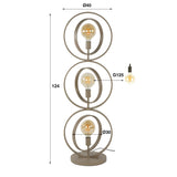Moderne Vloerlamp Beige Otan 3-lichts