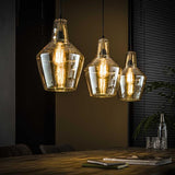 Lampe suspendue industrielle Dace à 3 légers