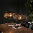 Lampe suspendue Jill DH Intérieur Noir LxlxH 88x49x29 Nickel Photo d'ambiance vue de face diagonale