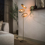 Moderne Vloerlamp Otan 3L Beige 155 cm